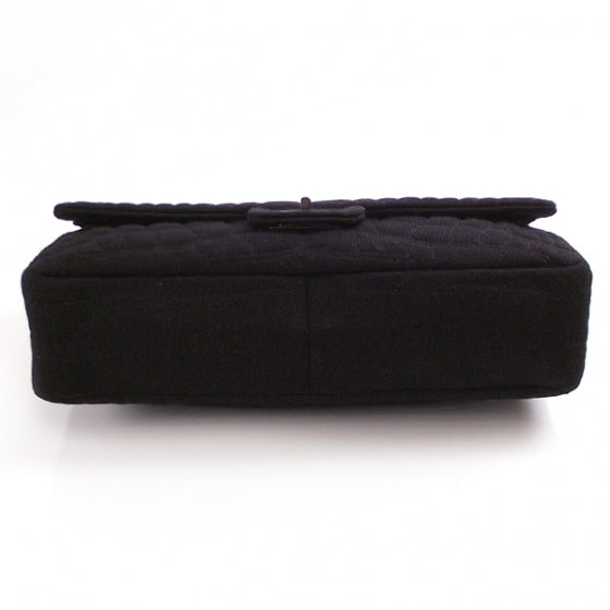 Chanel Jersey Crocodile REISSUE Jumbo Flap Black 4 of 9