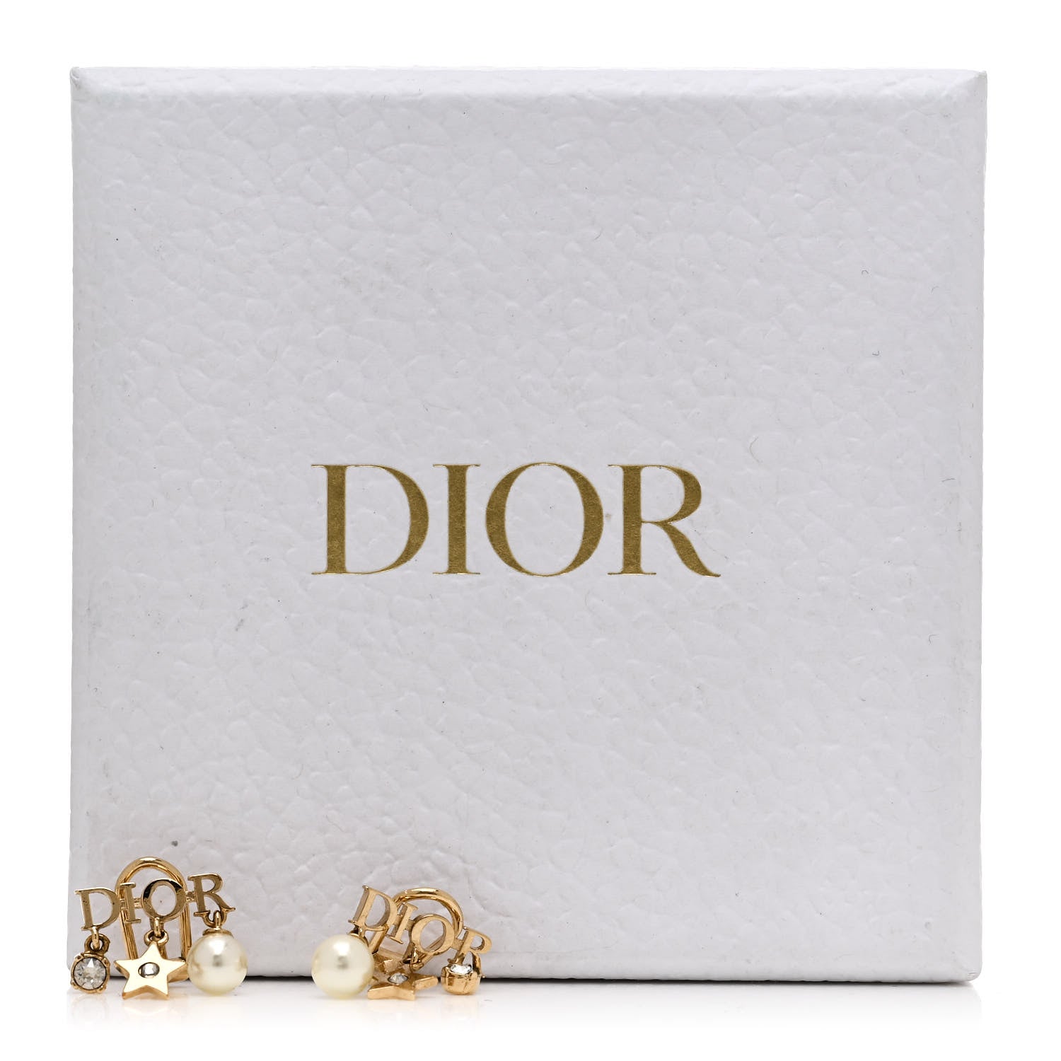 Christian Dior Pearl Crystal Dio(r)evolution Star Clip On Earrings Gold 4 of 4