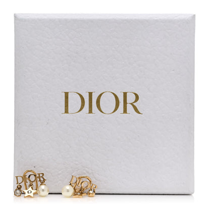 Christian Dior Pearl Crystal Dio(r)evolution Star Clip On Earrings Gold 4 of 4