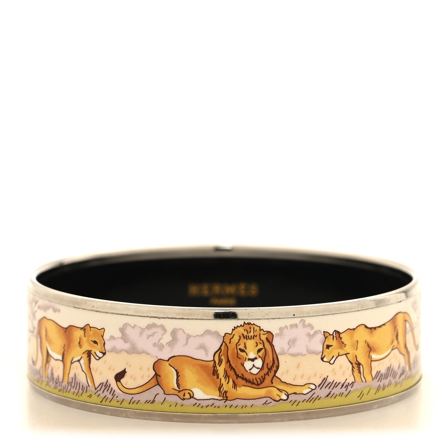 Enamel Printed Pride of Lions Wide Bracelet 65