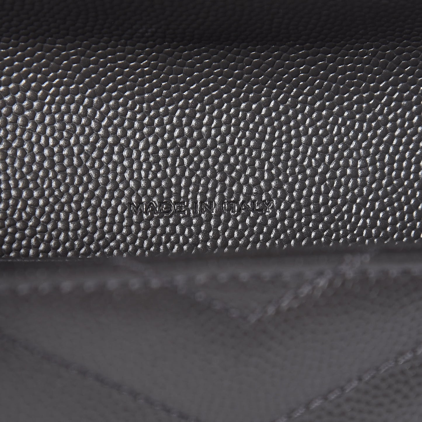 Grain De Poudre Matelasse Chevron Small Monogram Envelope Wallet Earth