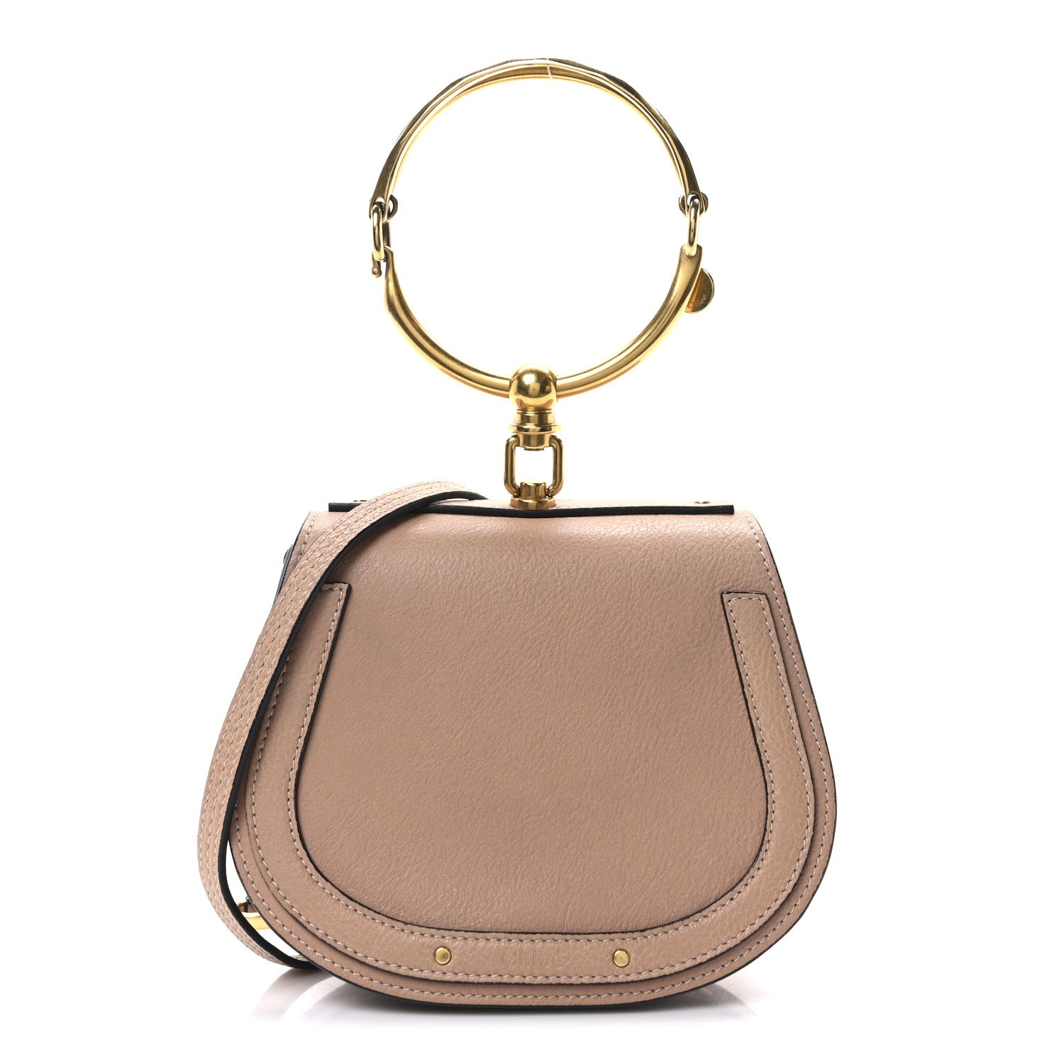 Chloe Calfskin Suede Nile Bracelet Bag Biscotti Beige 1 of 9