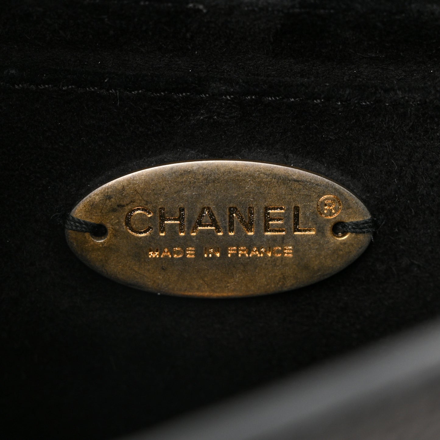 Grained Calfskin Mini Square Classic Pure Flap Black