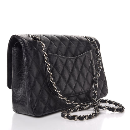 Chanel Caviar Quilted Medium Double Flap Black 3 of 10