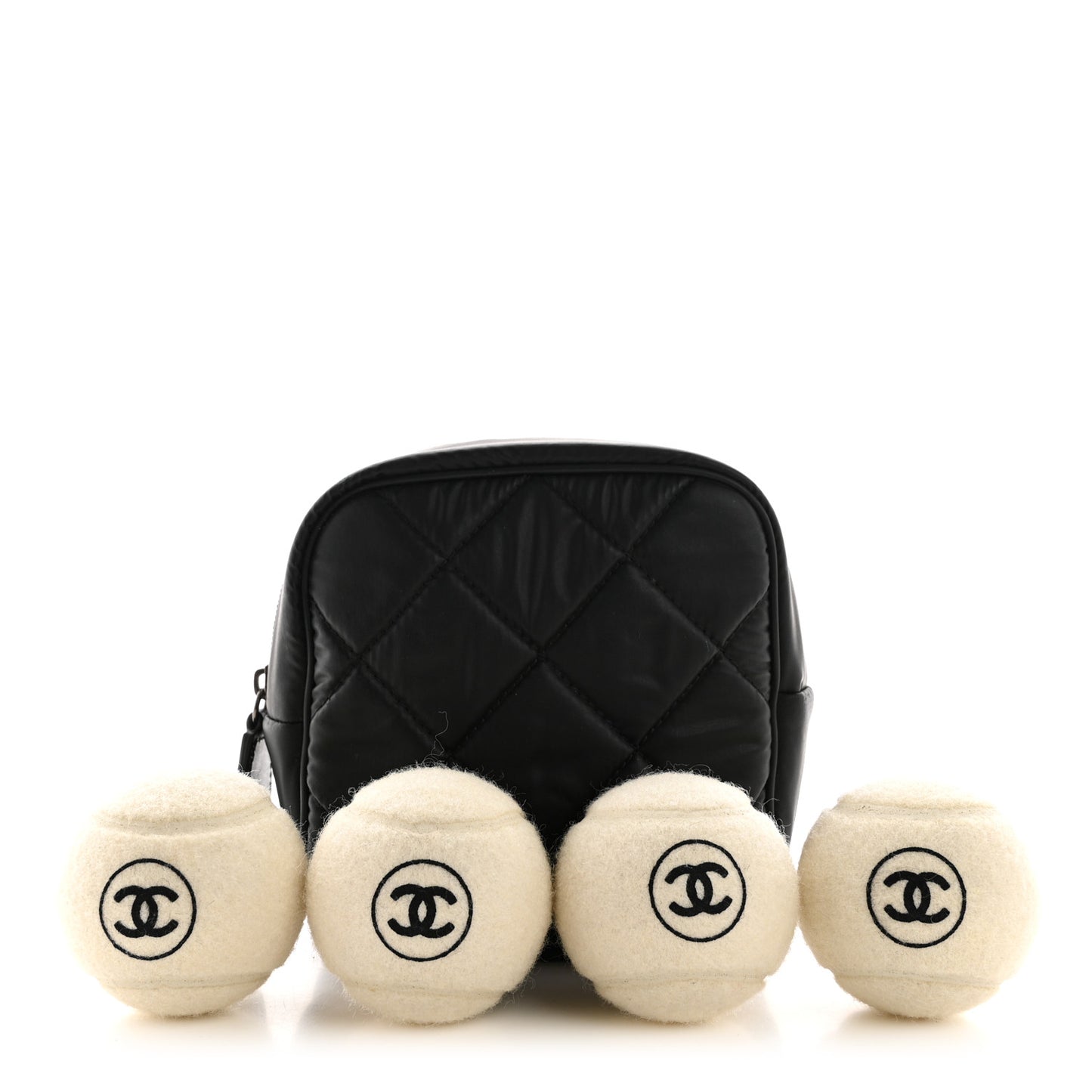 Tennis Balls Set of 4 and Pouch