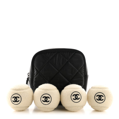 Chanel Tennis Balls Set of 4 and Pouch 1 of 8