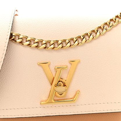 Louis Vuitton Grained Calfskin Lockme Tender Quartz 7 of 10