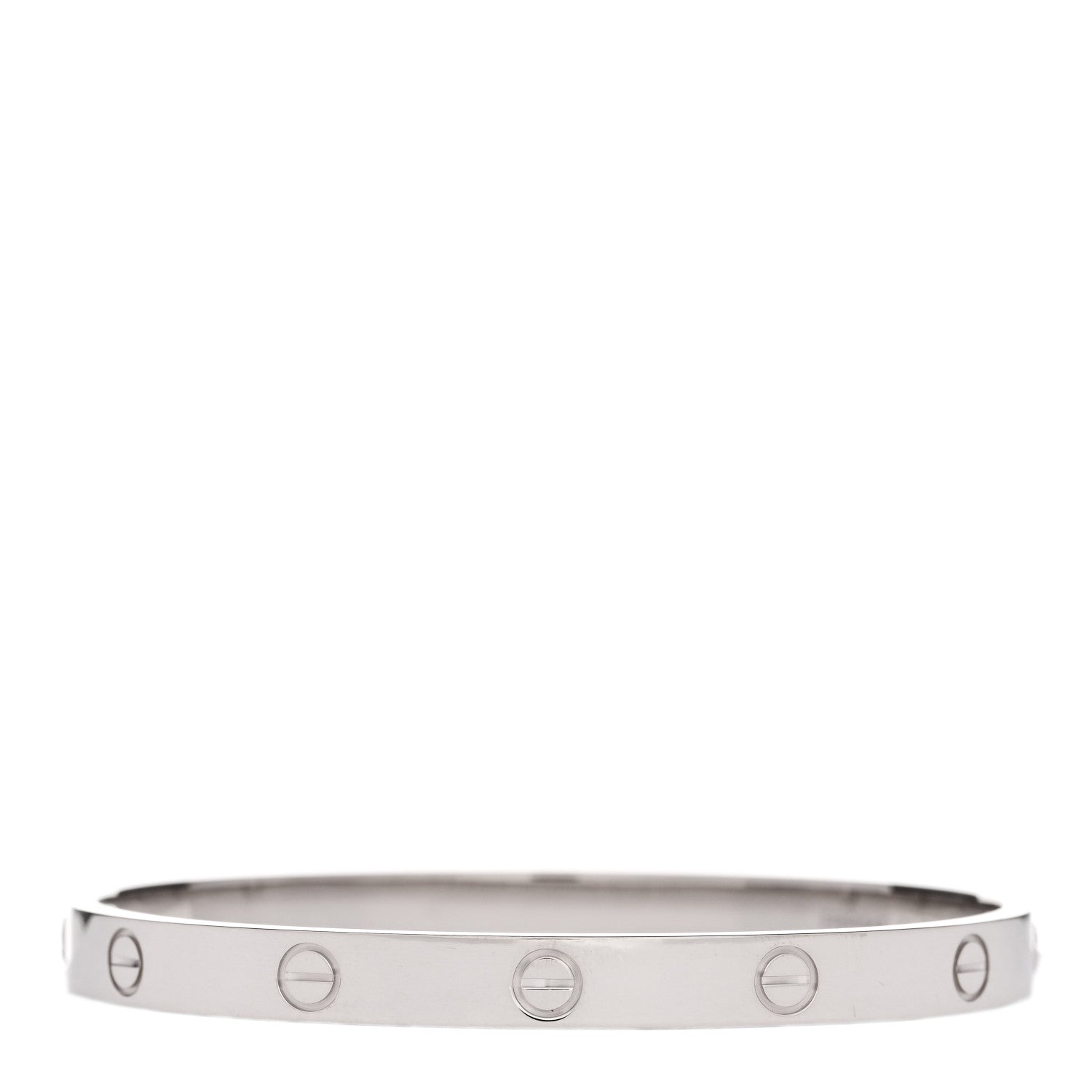 Cartier 18K White Gold LOVE Bracelet 18 2 of 8
