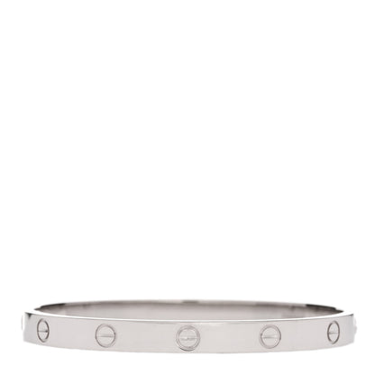 Cartier 18K White Gold LOVE Bracelet 18 2 of 8