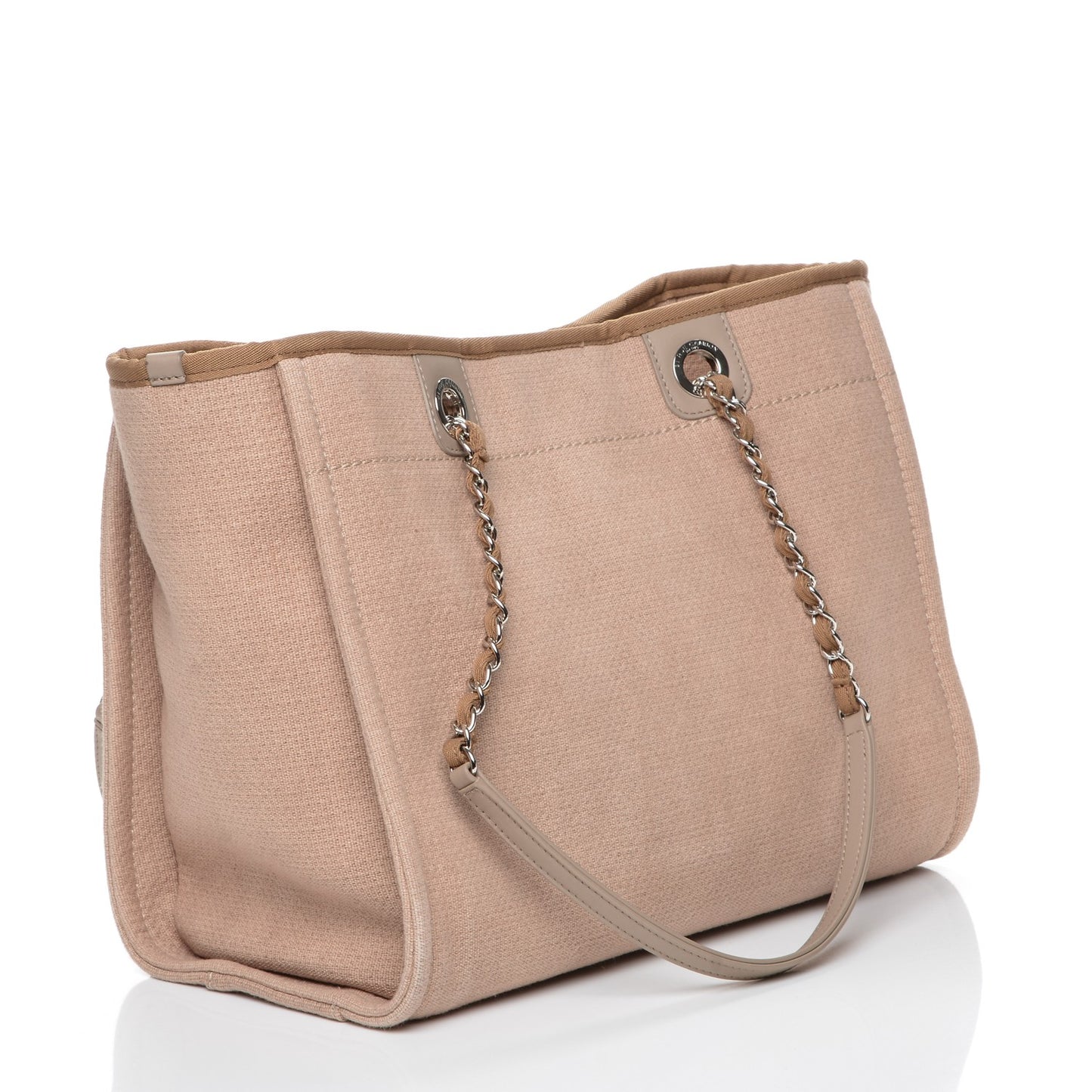 Canvas Small Deauville Tote Ecru