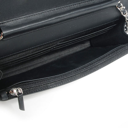Chanel Caviar Timeless CC Wallet on Chain WOC Black 5 of 9