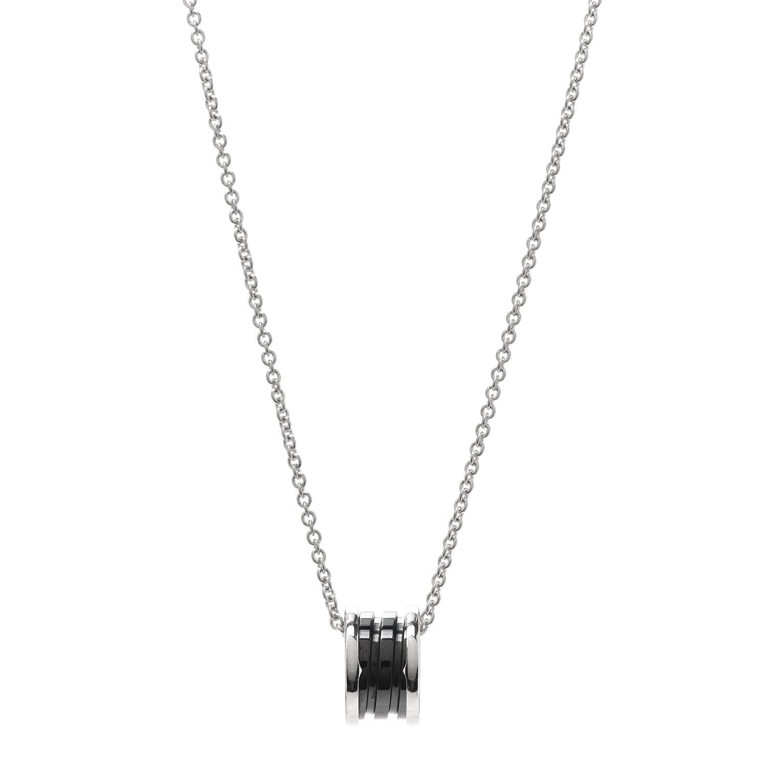 Bulgari Sterling Silver Ceramic Save The Children Pendant Necklace 1 of 7