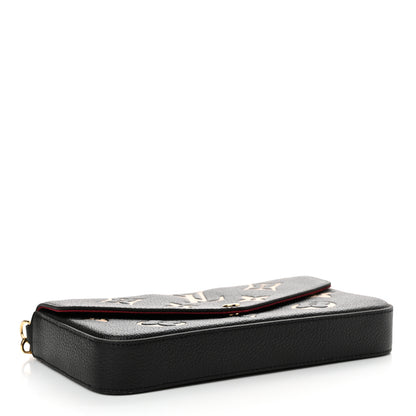 Louis Vuitton Empreinte Monogram Giant Felicie Pochette Black Beige 5 of 10