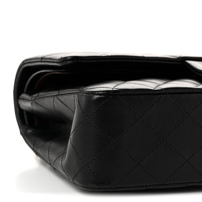 Chanel Lambskin Quilted Medium Double Flap Black 8 of 10