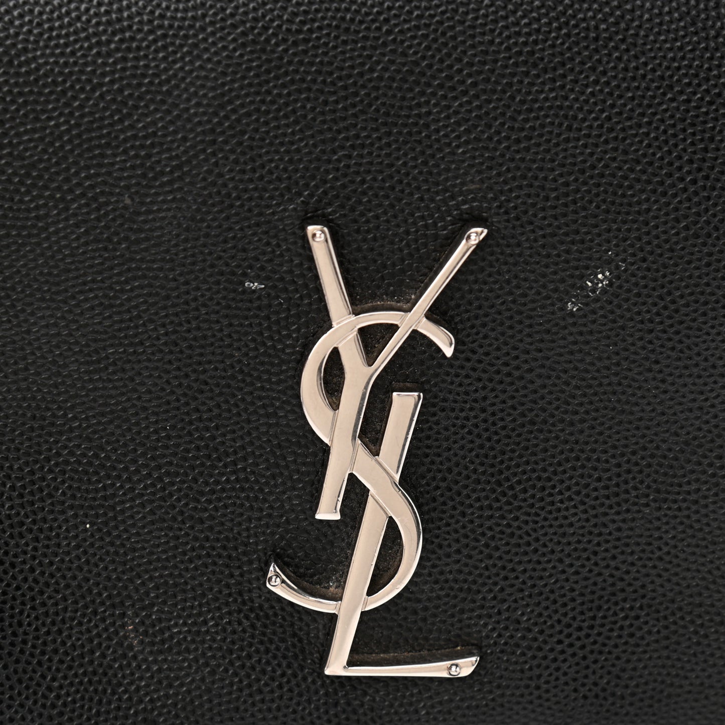 Grain De Poudre Medium West Hollywood Monogram Fold-Over Black