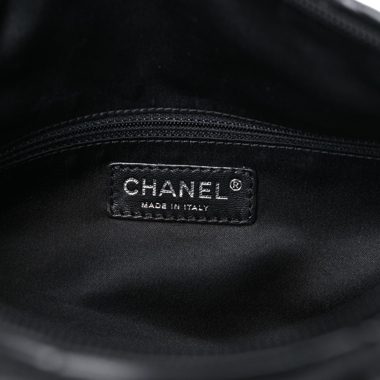 Lambskin Quilted Small Hidden Chain Shoulder Bag Black