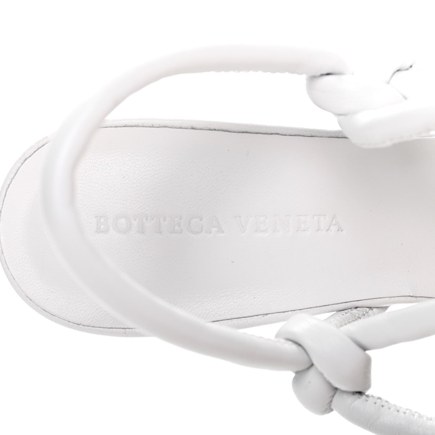 Bottega Veneta Nappa Dream Knotted Sandals 38 White 8 of 10