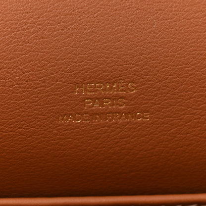 Hermes Swift Kelly Pochette Clutch Gold 6 of 8