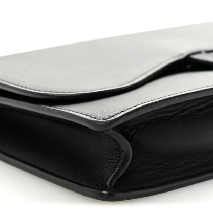 Christian Dior Ultra Matte Calfskin Saddle Chain Pouch Black 9 of 10