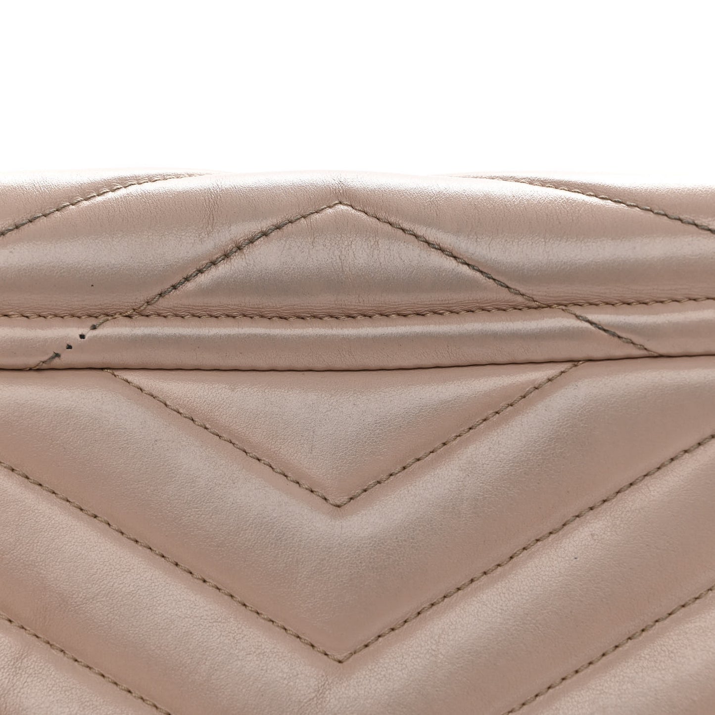 Calfskin Y Quilted Monogram Toy Loulou Crossbody Bag Dark Beige