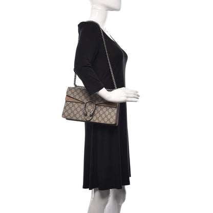 Gucci GG Supreme Monogram Small Dionysus Shoulder Bag Taupe 2 of 11