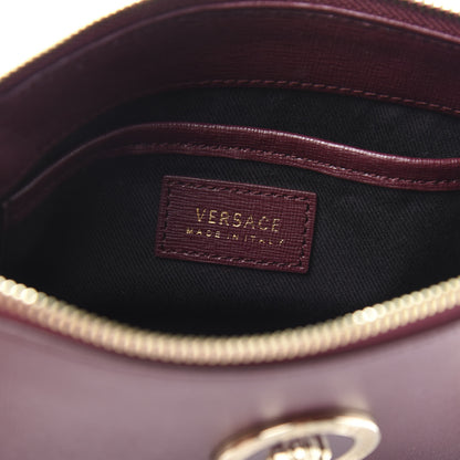 Versace Saffiano Medusa Tribute Shoulder Bag Burgundy 8 of 10