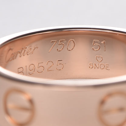 Cartier 18K Pink Gold 5.5mm LOVE Ring 51 5.75 5 of 6