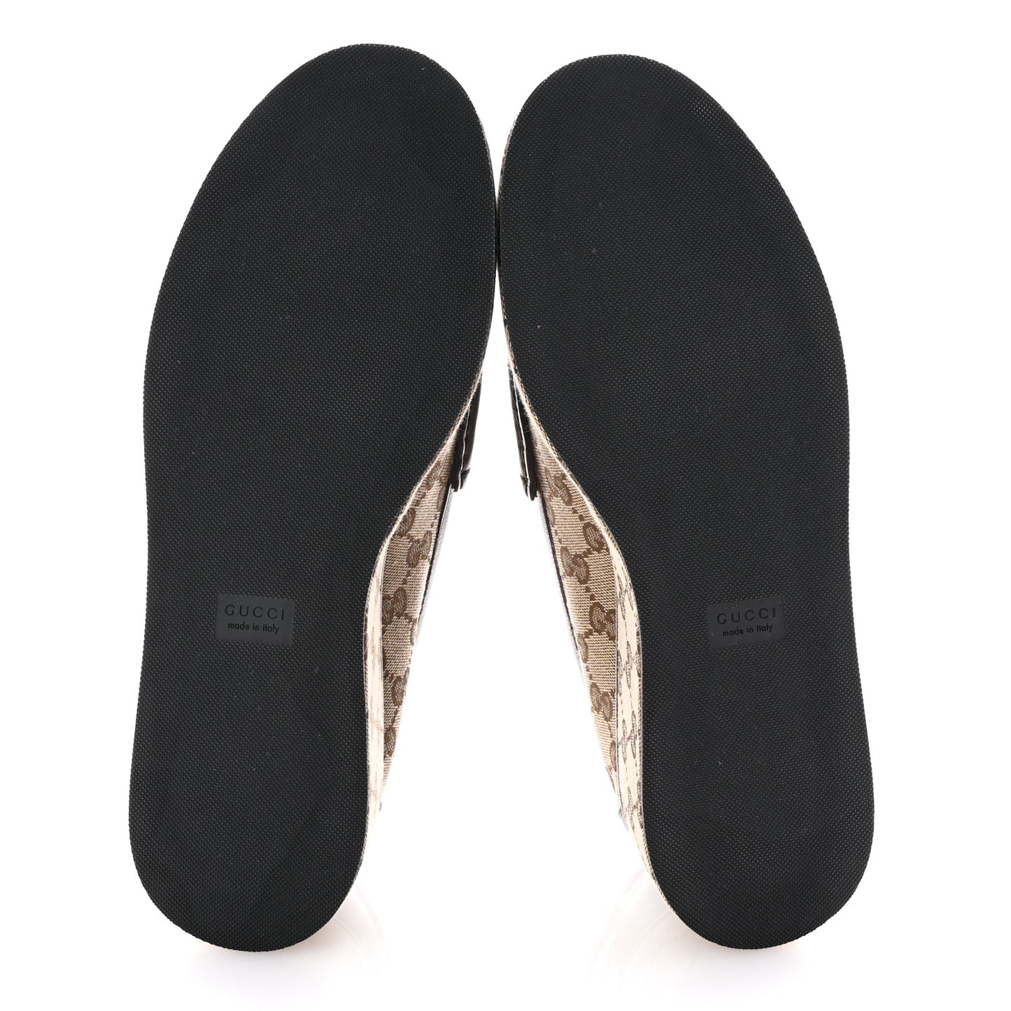 Monogram Horsebit Calfskin Womens Horsebit Wedge Platform Loafers 41 Beige Ebony