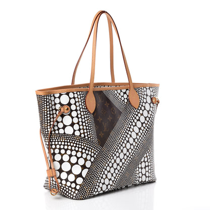 Louis Vuitton Monogram Kusama Waves Neverfull MM White 3 of 10