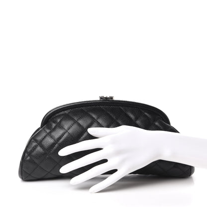 Chanel Caviar Quilted Timeless Clutch Black 2 of 13