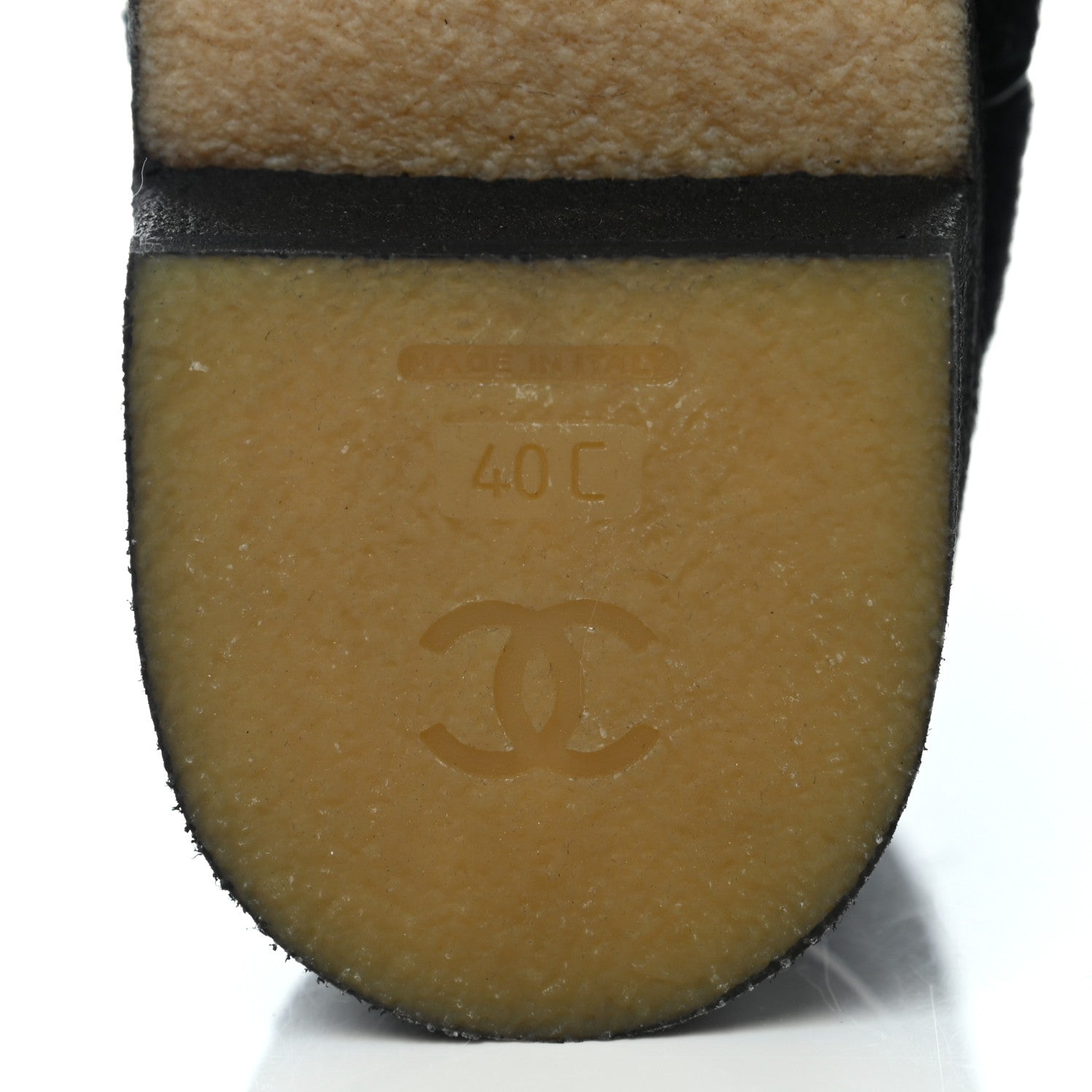 Chanel Tweed Suede Quilted Chain Short Boots 40 Black 8 of 8