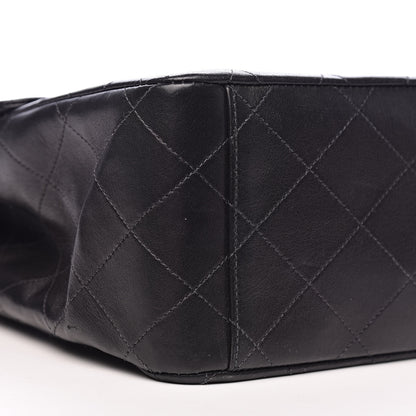 Chanel Lambskin Quilted XL Jumbo Single Flap Black 9 of 11