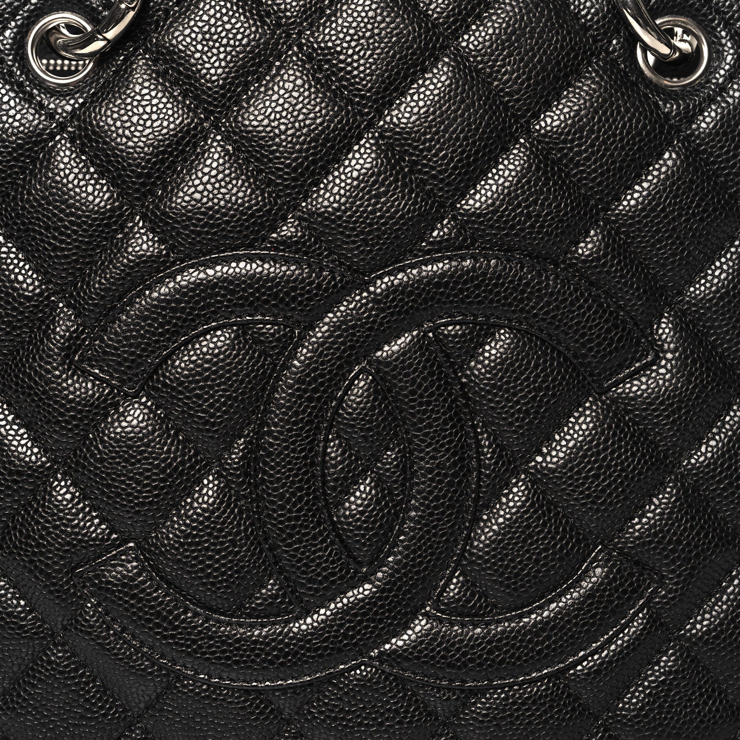 Chanel Caviar Quilted Grand Shopping Tote GST Black 9 of 11