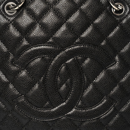 Chanel Caviar Quilted Grand Shopping Tote GST Black 9 of 11