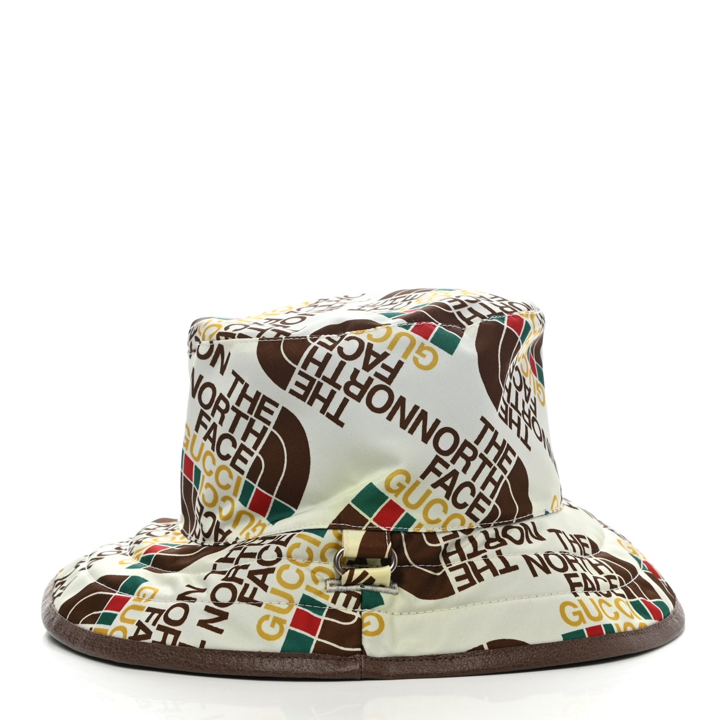 X THE NORTH FACE Nylon Reversible Self-Tie Bucket Hat L Beige Sky Blue