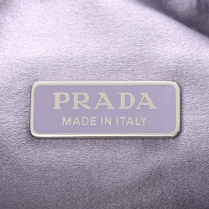 Prada Satin Crystal Mini Re-Edition 2000 Bag Glicine 6 of 10