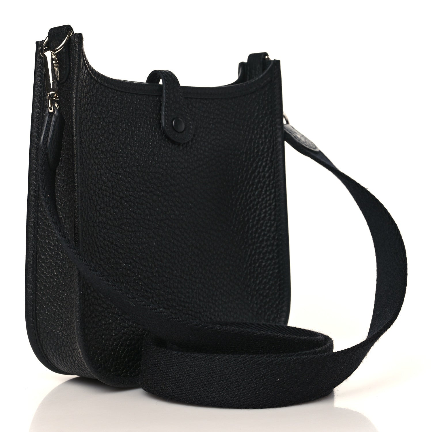Hermes Taurillon Clemence Evelyne TPM Black 3 of 10