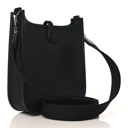 Hermes Taurillon Clemence Evelyne TPM Black 3 of 10