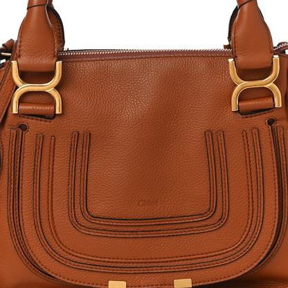 Chloe Calfskin Small Marcie Satchel Tan 8 of 10