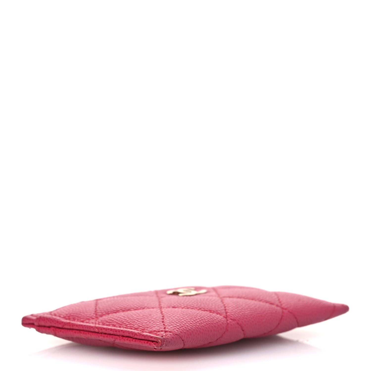 Chanel Caviar Quilted Card Holder Dark Pink 4 of 11