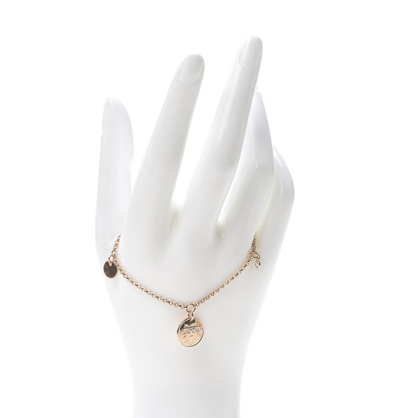 18K Rose Gold Diamond PM Ex-Libris Bracelet ST