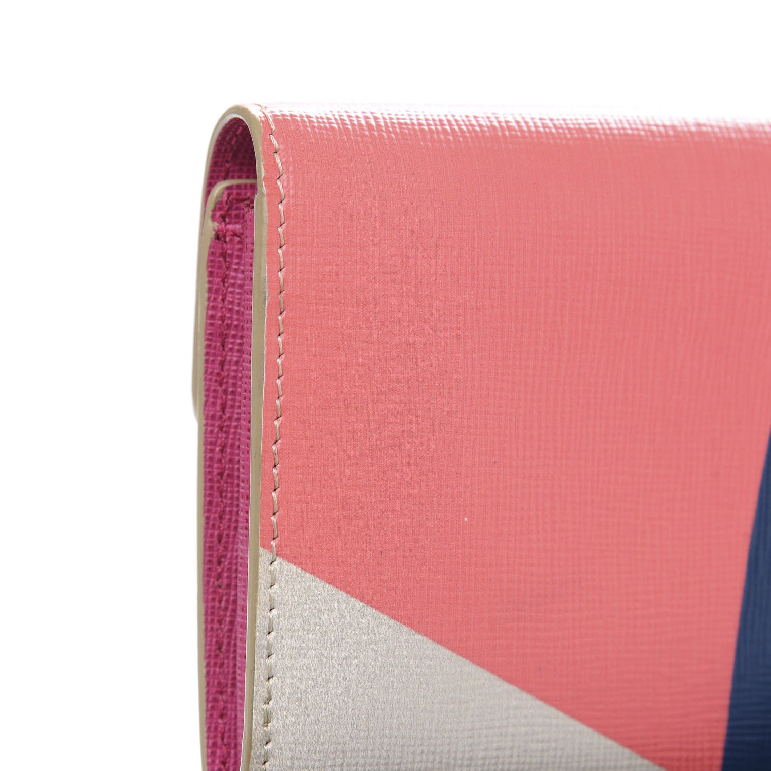 Fendi Vitello Elite Crystal Eye Monster Simply Continental Wallet Bellini Multicolor 9 of 11