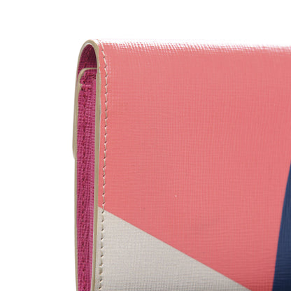 Fendi Vitello Elite Crystal Eye Monster Simply Continental Wallet Bellini Multicolor 9 of 11