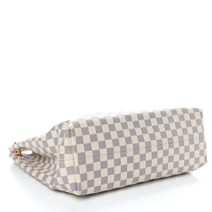 Louis Vuitton Damier Azur Graceful MM Rose Ballerine 4 of 12