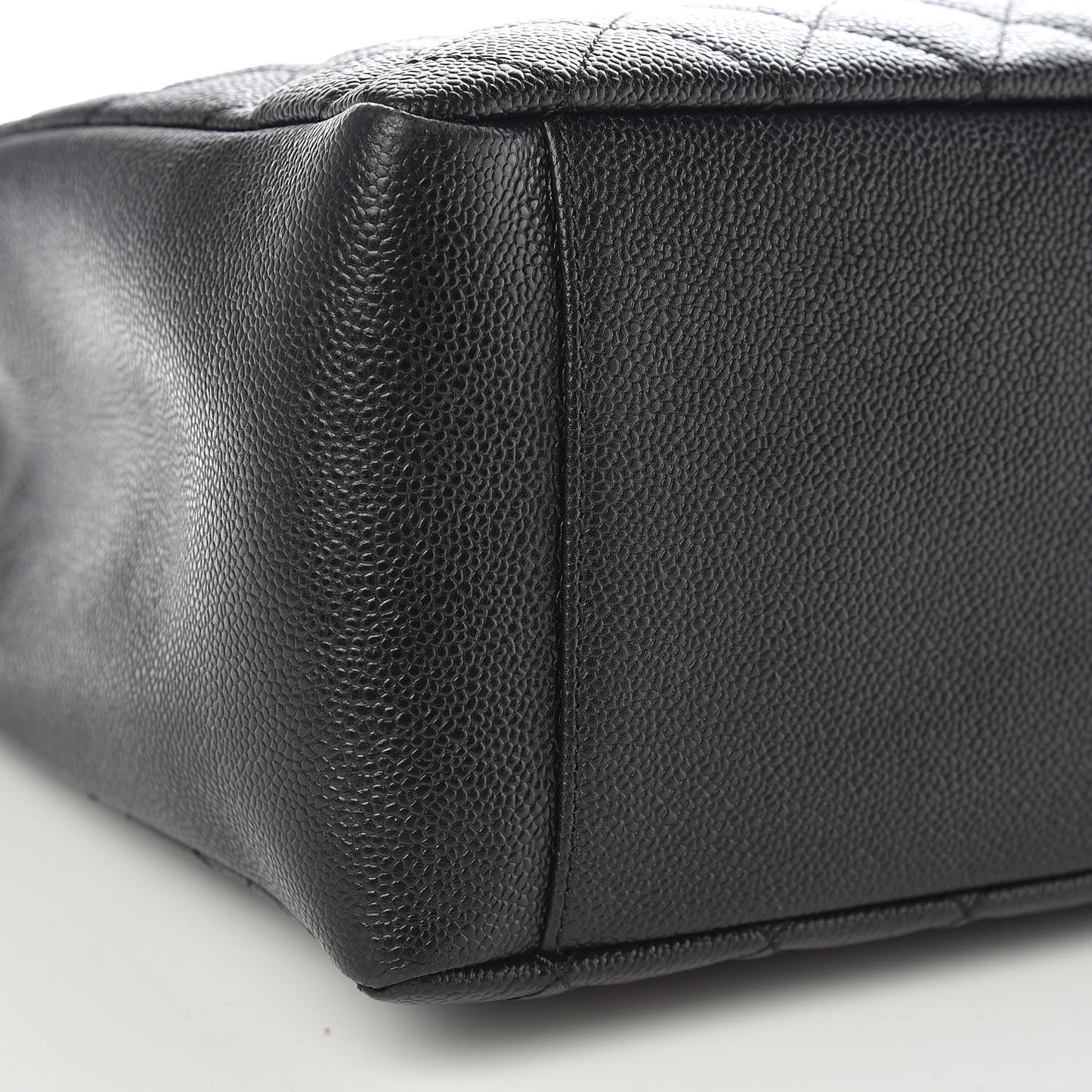 Caviar Quilted Grand Shopping Tote GST Black