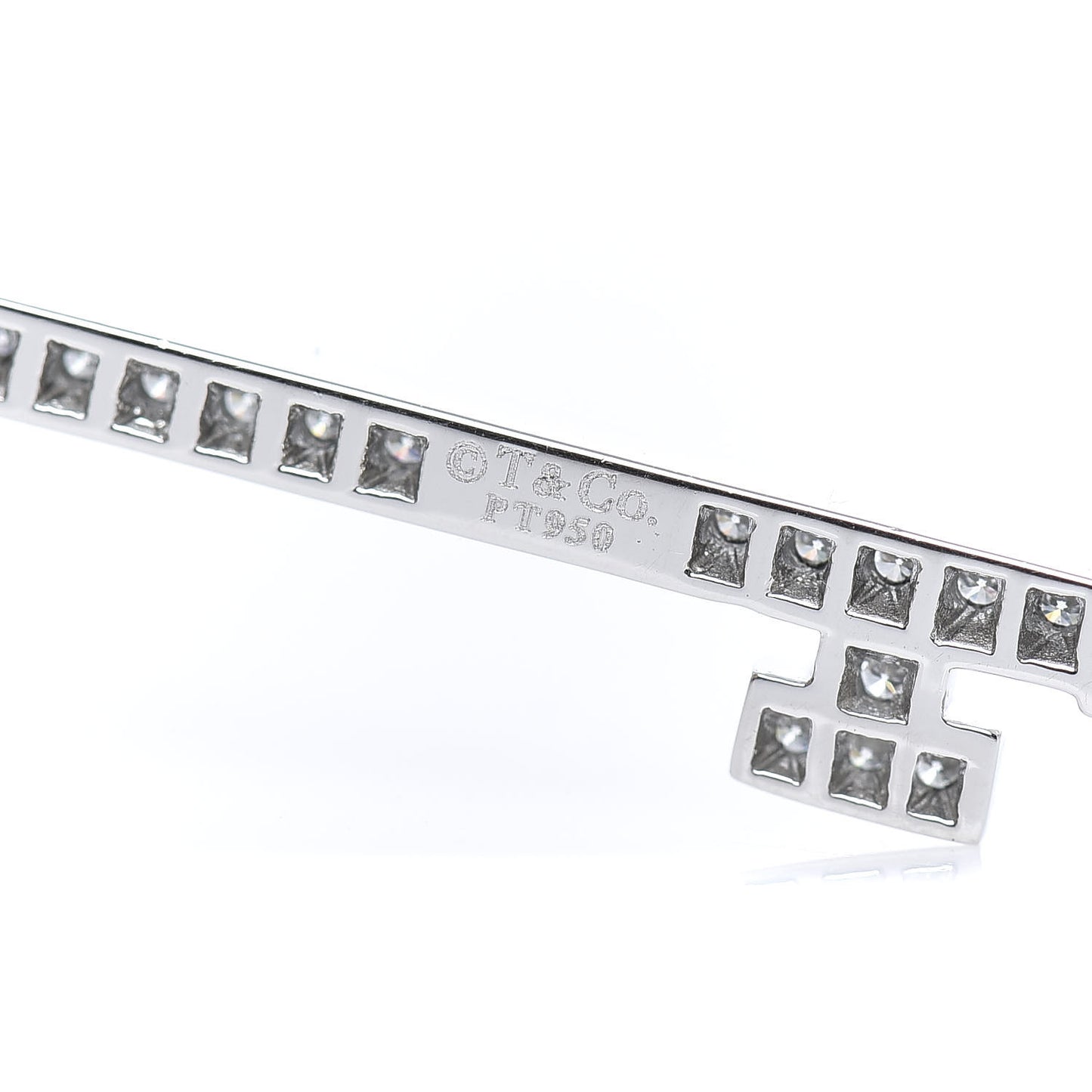 Platinum Diamond Grace Key Pendant