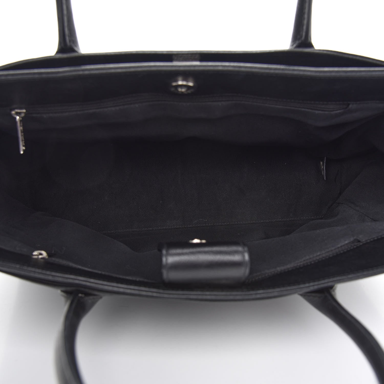 Chanel Calfskin Cerf Executive Shopper Tote Black 4 of 8