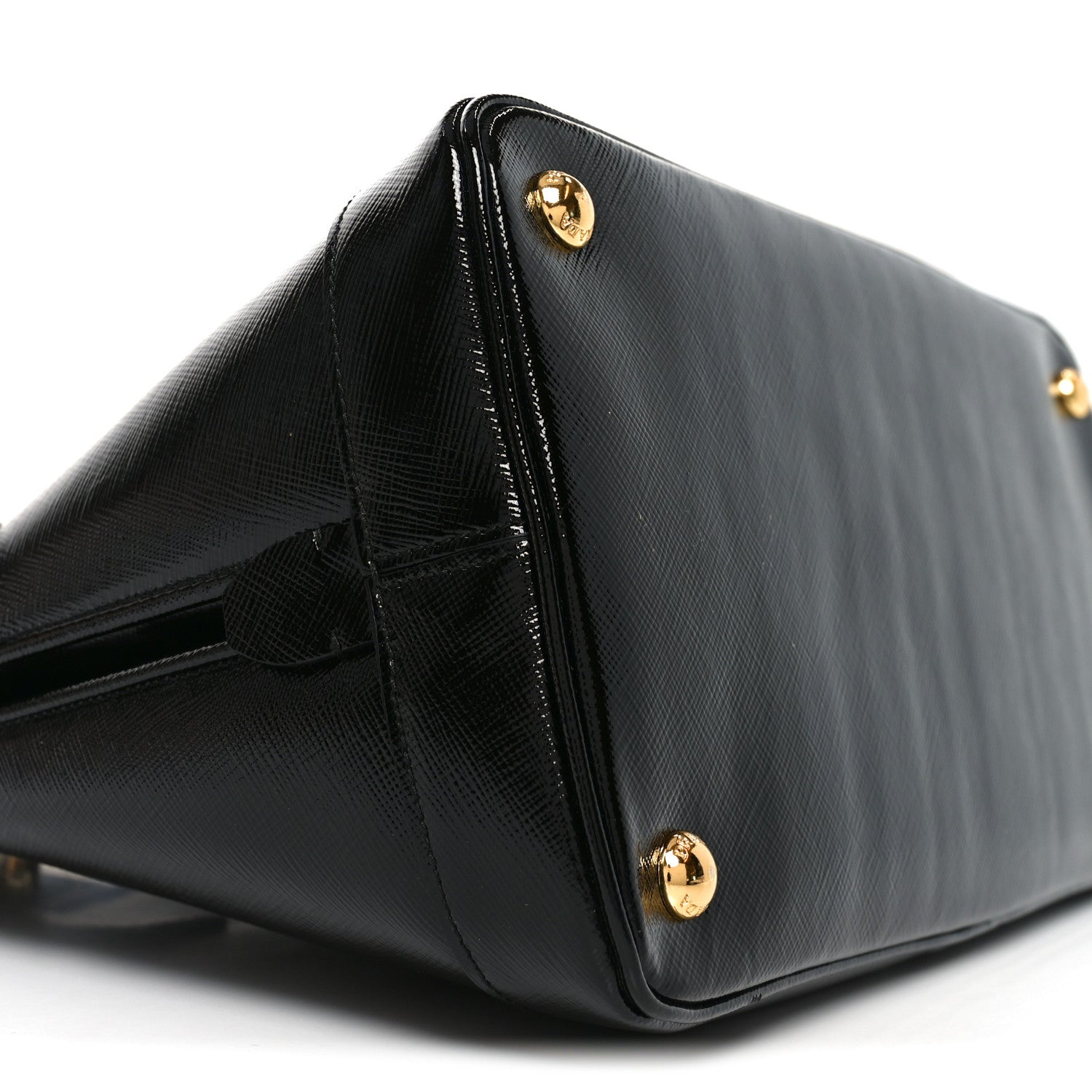 Prada Saffiano Vernice Medium Open Promenade Tote Black 8 of 9