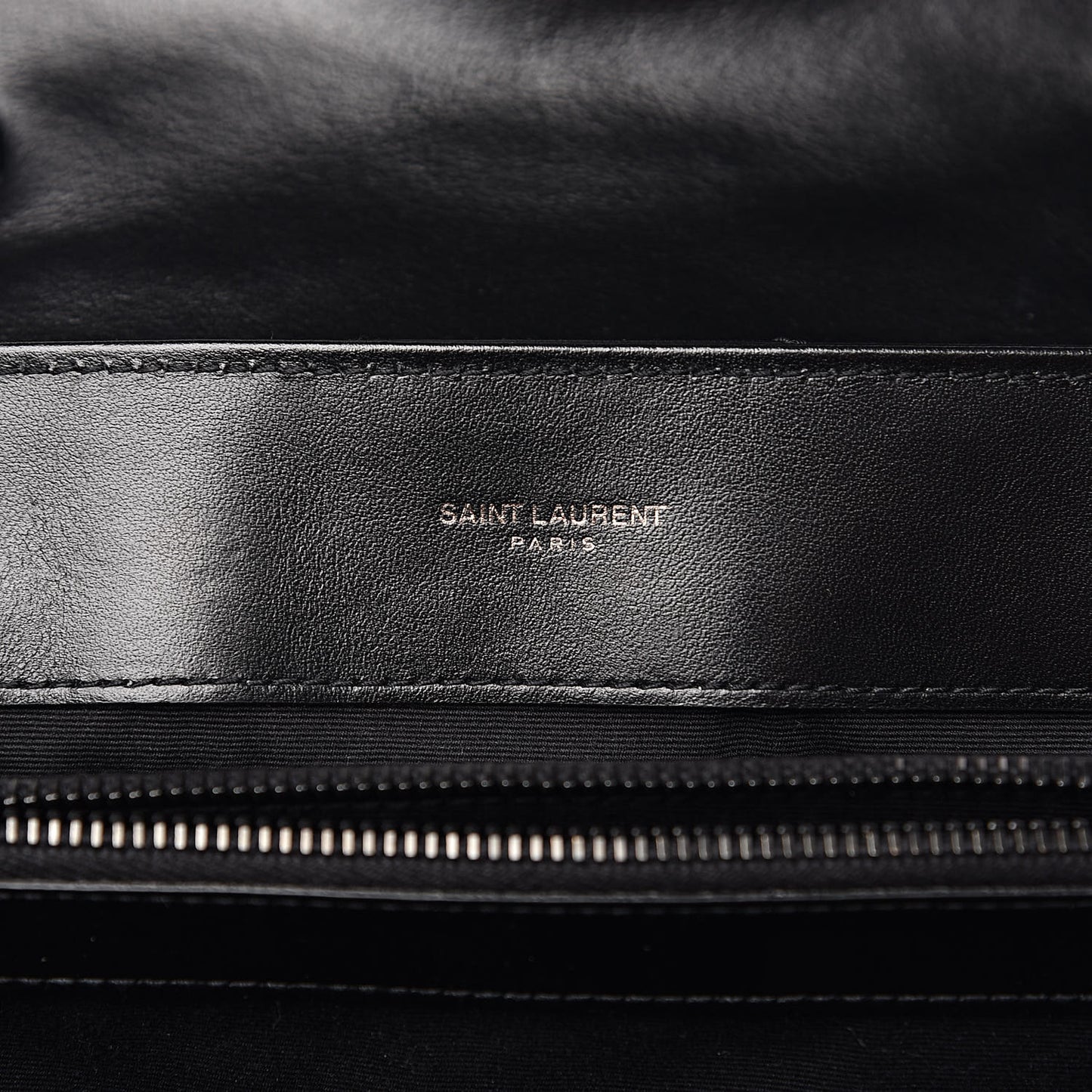 Calfskin Y Quilted Monogram Medium Loulou Chain Satchel Black