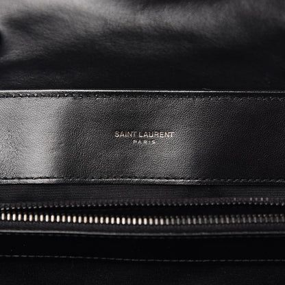 Saint Laurent Calfskin Y Quilted Monogram Medium Loulou Chain Satchel Black 6 of 12